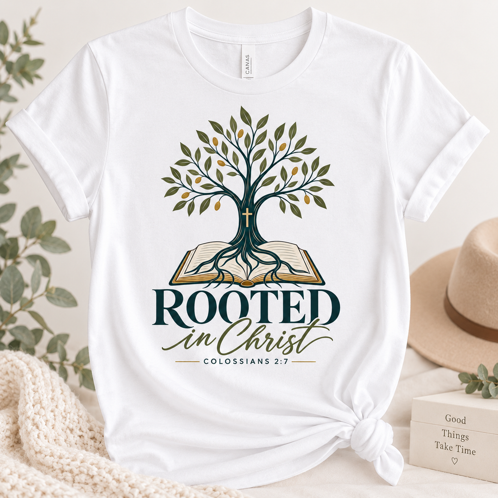 Rooted in Christ Faith Tee