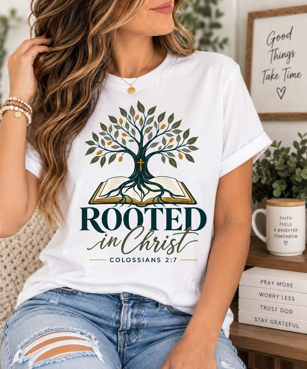 Rooted in Christ Faith Tee
