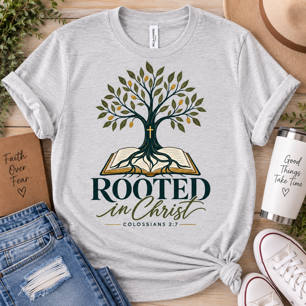 Rooted in Christ Faith Tee